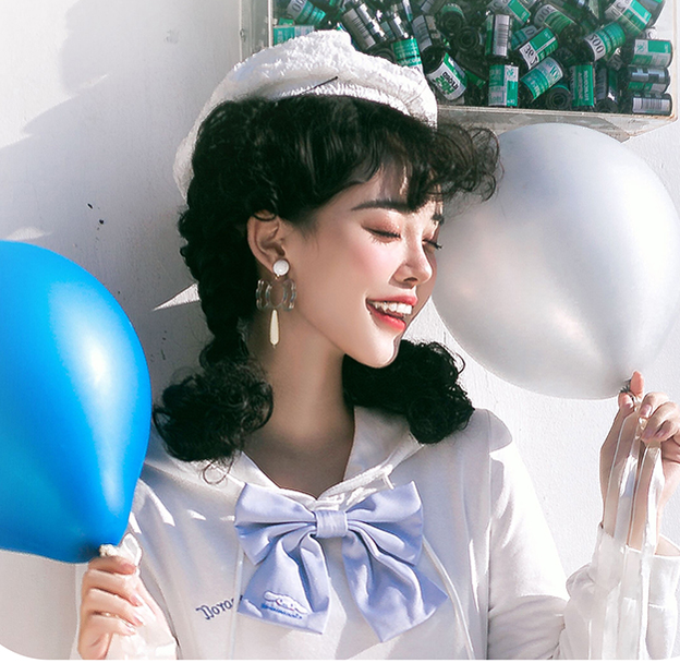 Pippi Palace - Little Princess - Sweet Lolita Curly Wig Multicolors