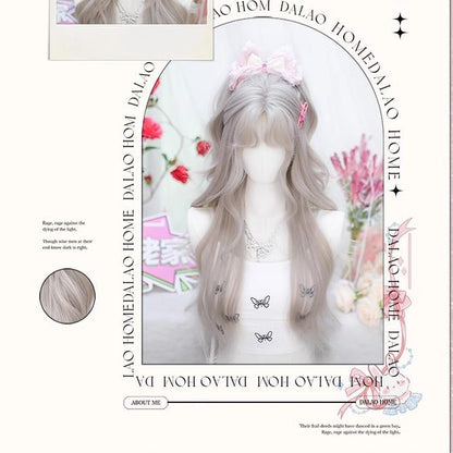 Dalao Home - Moon Sinking - Elegant Lolita Wigs Long Curly Griege Wigs