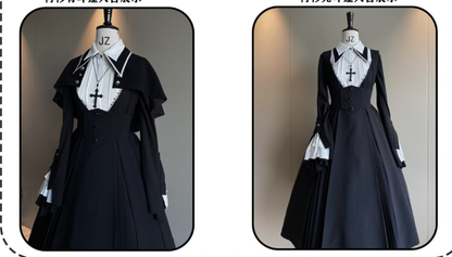 Susin Lolita - Cross Praise - Nun Style Gothic Lolita Dress and Blouse
