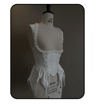 Susin Lolita - Night Traveler - Gothic Lolita Skirt Long Coat Long-Sleeved Shirt and Bustier