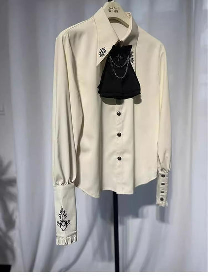 CastleToo - Night Raven Magic - Ouji Lolita Dress Set, Suspender Shorts & Cape