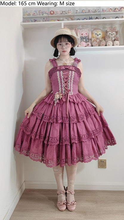Miss Point - Forest Waltz - Classic Lolita Tiered Skirt Multi-layer Embroidered SK