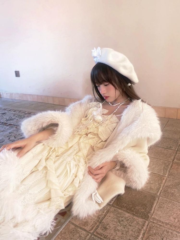 Lace Delicate Missy Long Half Skirt【s0000004906】