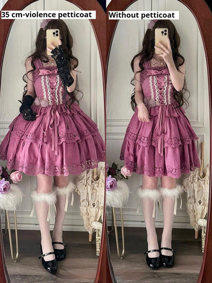 Miss Point - Forest Waltz - Classic Lolita Tiered Skirt Multi-layer Embroidered SK