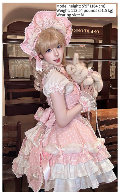 Alice Girl - Old School Polka Dots - Halter Neck Sweet Lolita OP Dress