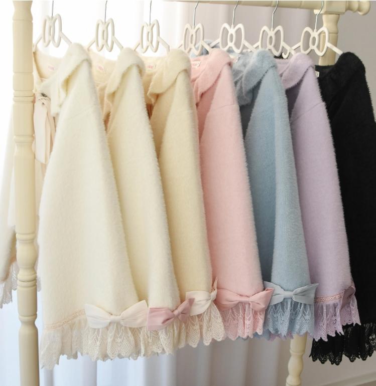 MIST - Qian's Letter - Sweet Lolita Sweater Winter Cardigan Coat