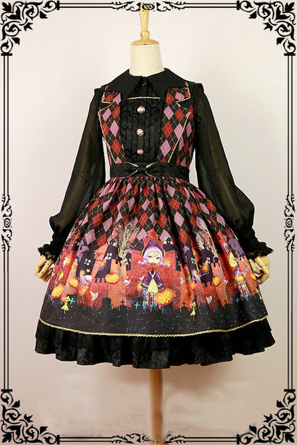 Fanzy Fantasy - Halloween Lolita Shirt Gothic Bat Collar