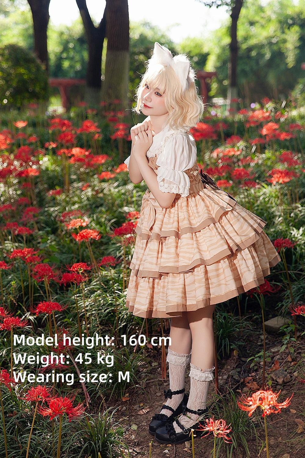 Infanta - Cloth Cat - Kawaii Lolita JSK Multi-Color Tiered Ruffles Dress