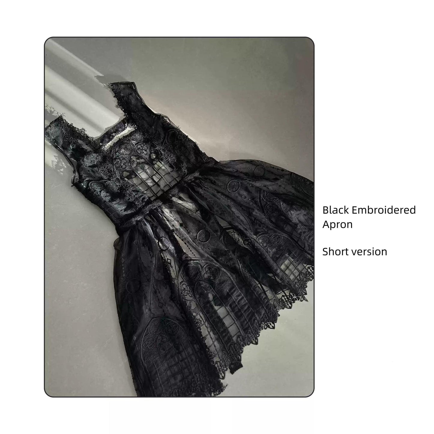 SUSIN - Night Traveler - Classic and Elegant Gothic Dress with Colorful Window Prints