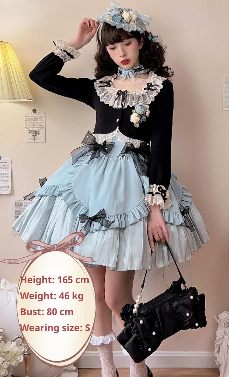 Unideer - Prelude - Elegant Lolita Bolero Jacket with Lace Ruffle Frill