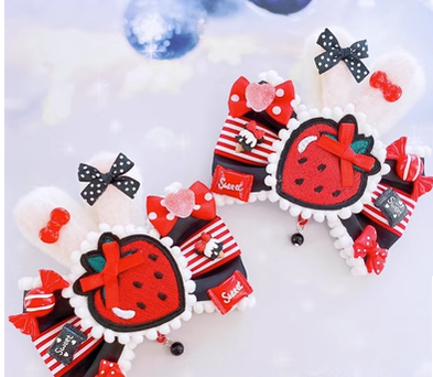 Sweetheart Endless - Sweet Lolita Lace Rabbit Ears Cuffs Multicolor