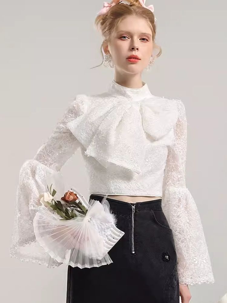 Lace Bow Slim Slim Short Inner【s0000006824】