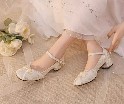 Yana - Huaiyu Yana - Chinese Style Han Lolita Shoes Lolita Chunky Heel Shoes