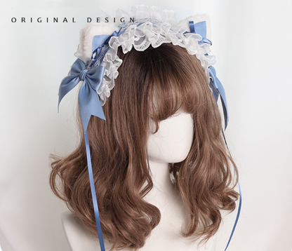Their Past Decorations - Sweet Lolita Cat Ear Hairband