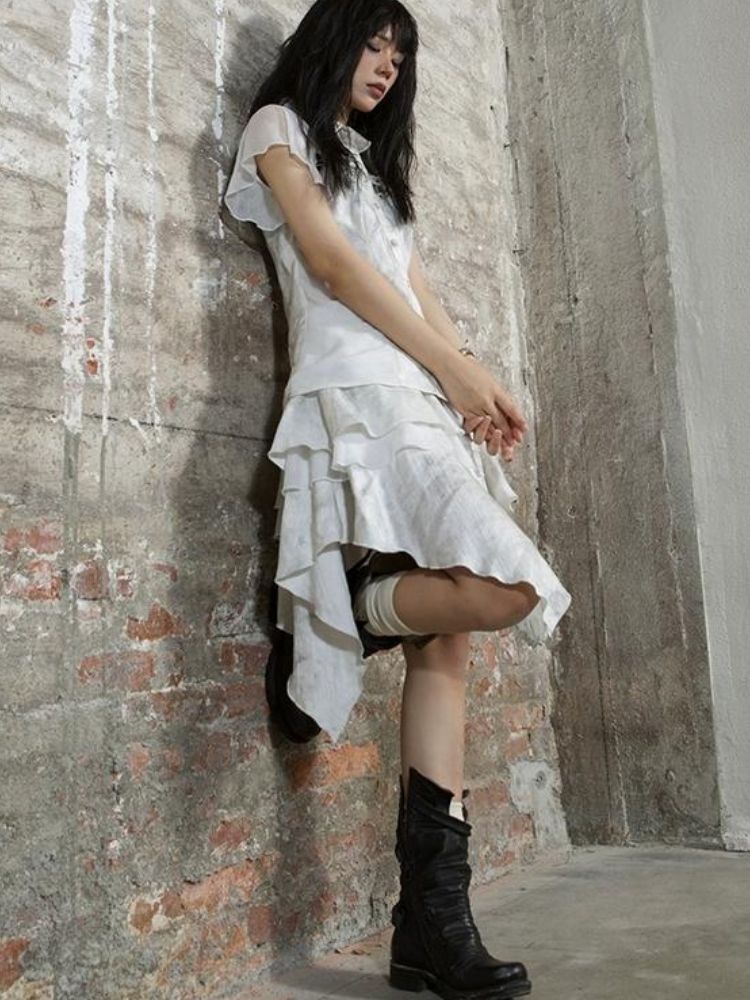 Irregular cake skirt【s0000003210】