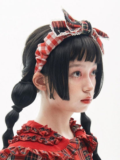 Retro bow hair bands niche design senior sense of sweet hair card headdresses【s0000004280】