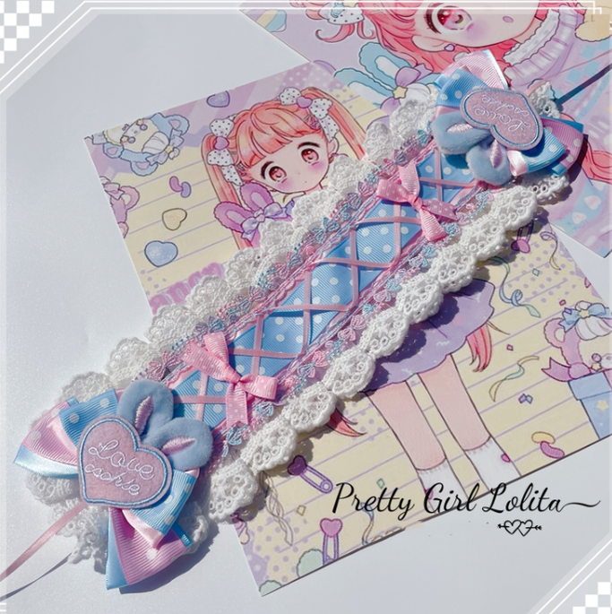 Pretty Girl Lolita - Sweet Lolita Pink-blue Accessories