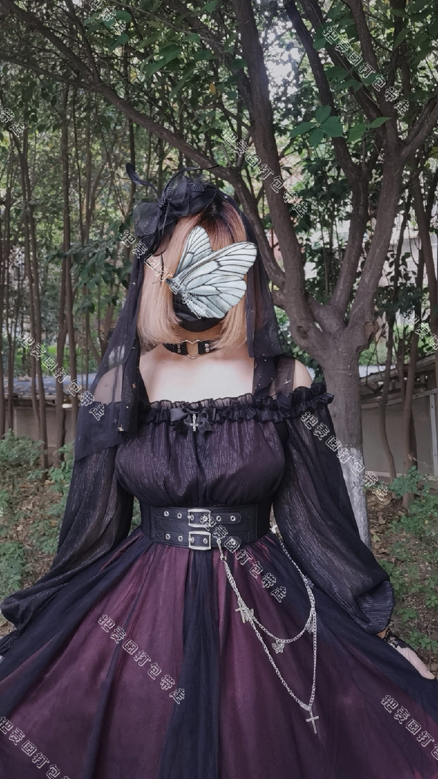 Cornfield Lolita - The Girl Assassin - Halloween Gothic Lolita Irregularly Hemline Dress