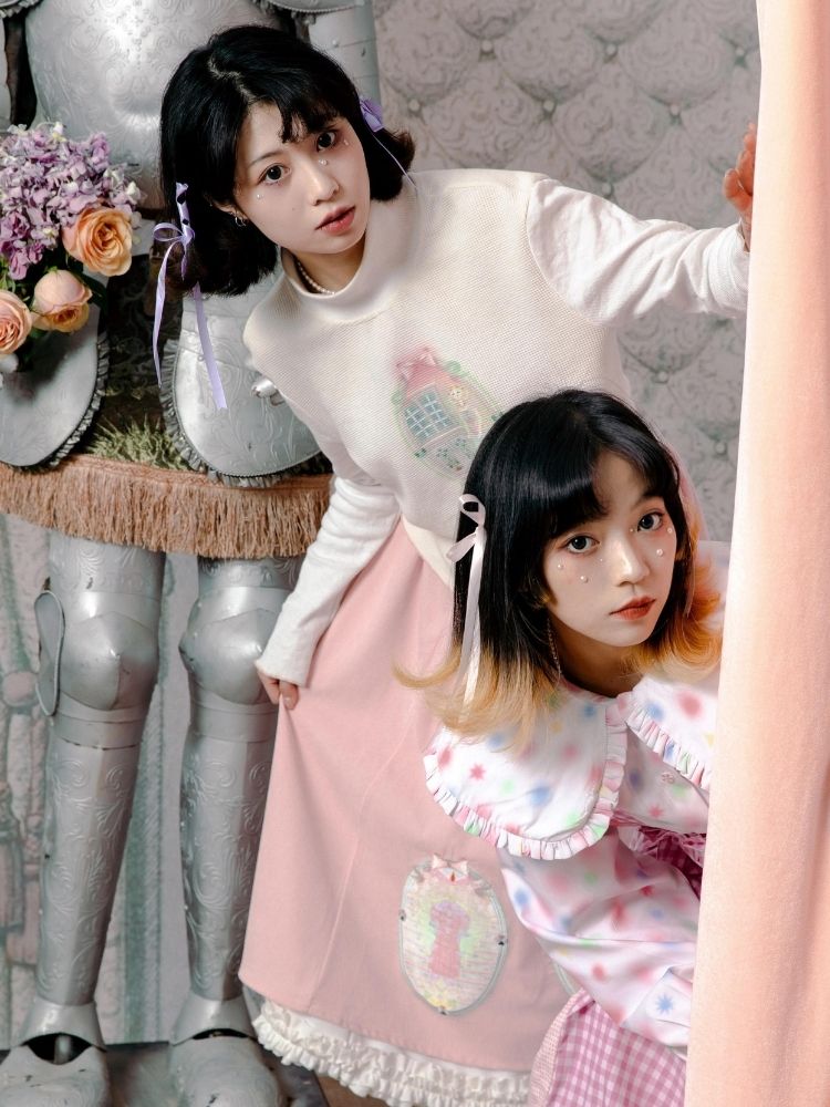 Half turtleneck cotton bottoming shirt 【s0000003604】