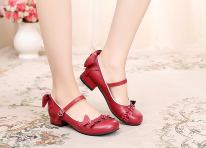 Sosic - Stand Still and Don't Fly - Daily Sweet Lolita Round Toe Handmade Shoes