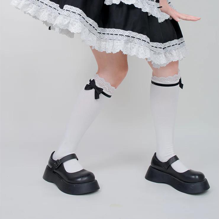Roji roji - Spring Bow Lace Sweet Cotton Socks