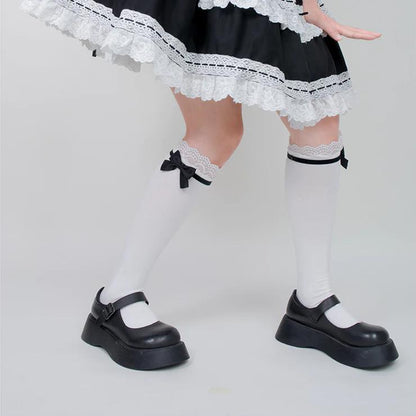 Roji roji - Spring Bow Lace Sweet Cotton Socks