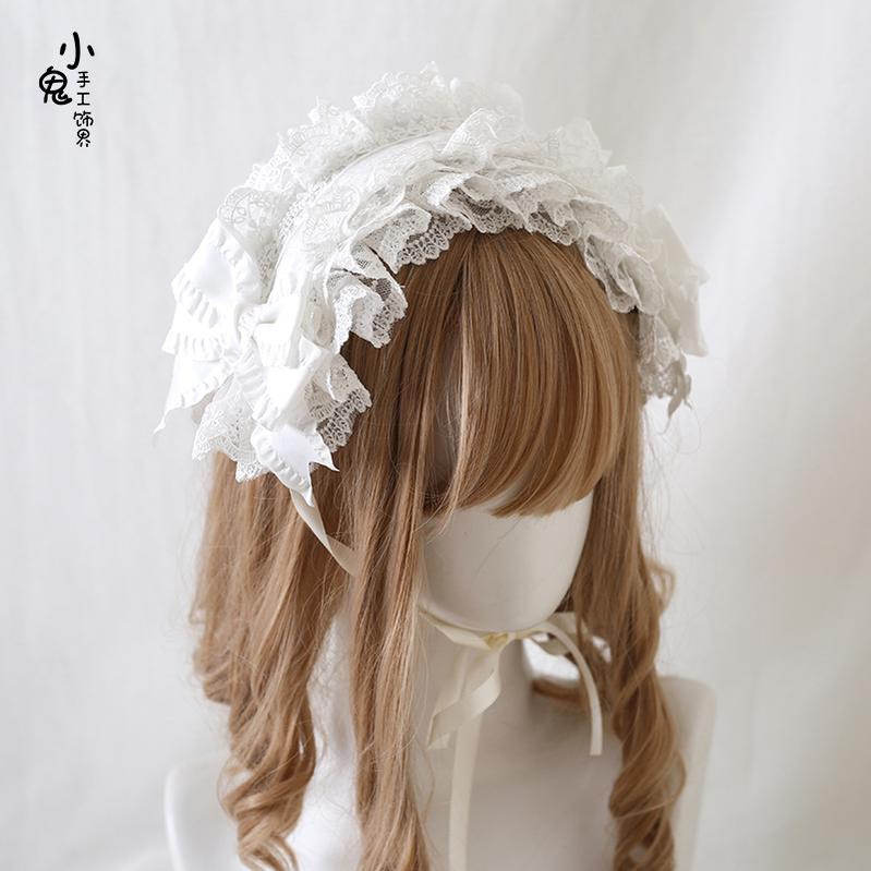 Xiaogui - Elegant Lolita Ivory Lace Hair Band