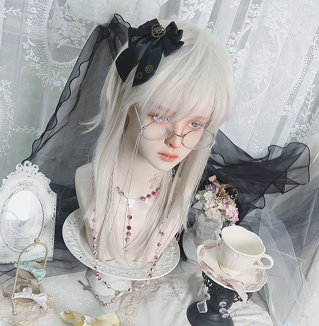 PippiPalace - Shikigami - Silver Gray Ancient Crown Wig