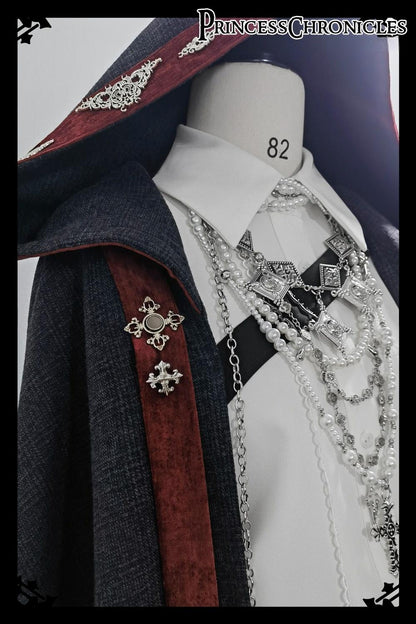 Princess Chronicles - Divine Covenant - Retro Ouji Lolita Pants Suit Male Lolita Long Cape