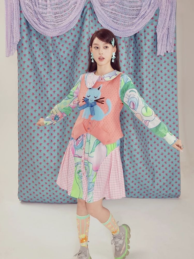 Round Neck Knitted Vest【s0000003298】