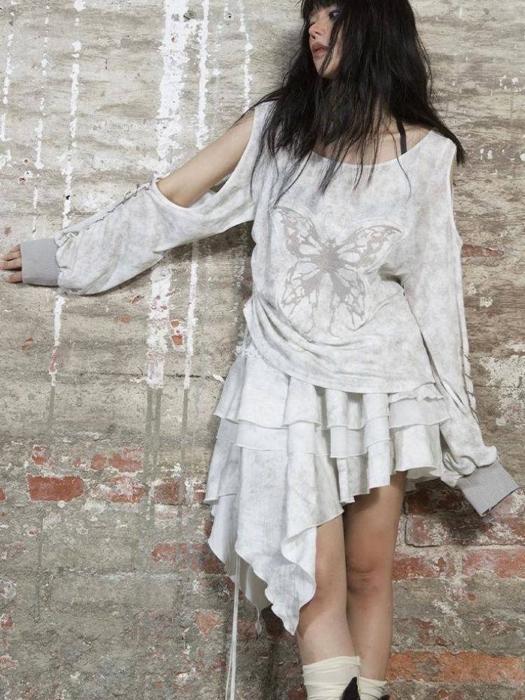 Irregular cake skirt【s0000003210】