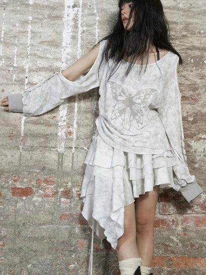 Irregular cake skirt【s0000003210】