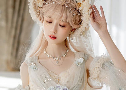 Cat Fairy - Gorgeous Lolita Tea Party Necklace, High Heels Shoes and BNT Hat