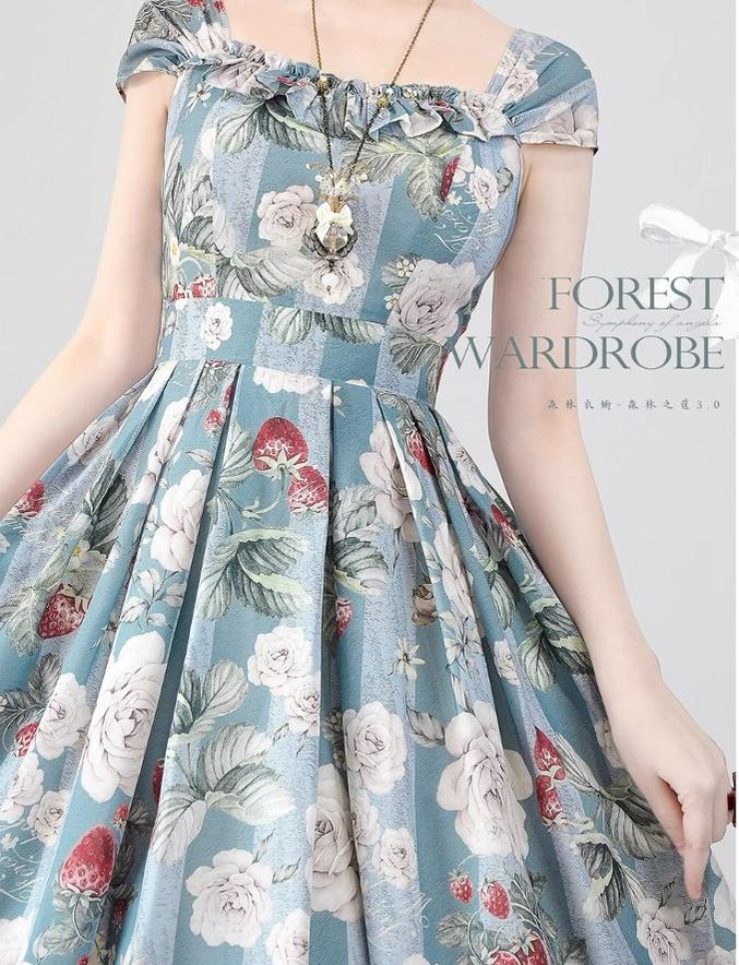 Forest Wardrobe - Forest Basket 3.0 - Vintage Lolita JSK Dress for Summer