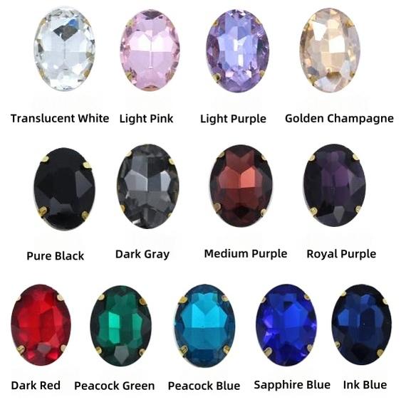 Rose of Sharon - Customized Lolita Pearl Necklace with Gemstone Pendants