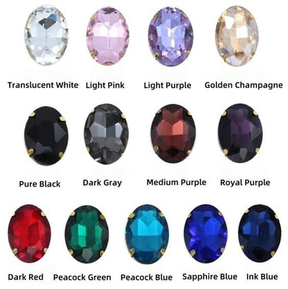 Rose of Sharon - Customized Lolita Pearl Necklace with Gemstone Pendants