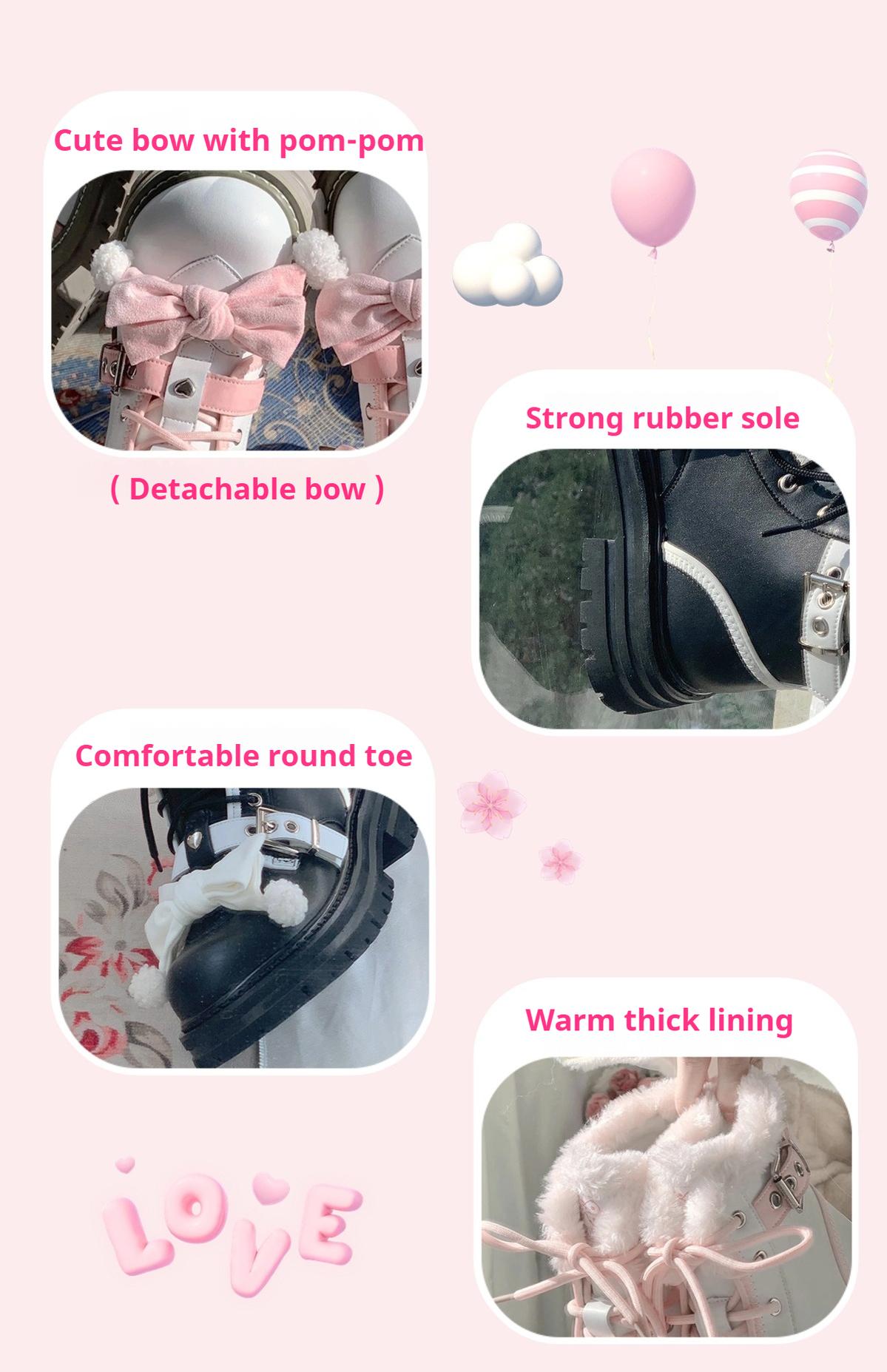 StarsCrwon - Sweet Lolita Shoes Winter Lolita Martin Boots