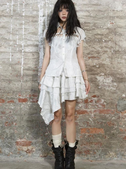 Irregular cake skirt【s0000003210】