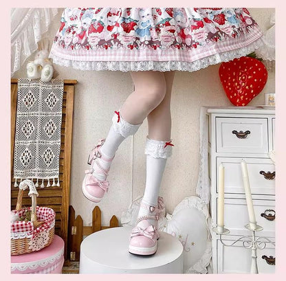 Witch's Night - Crush Complex - Sweet Lolita Heel Shoes, Pearls & Bows