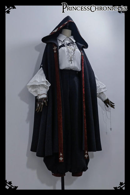Princess Chronicles - Divine Covenant - Retro Ouji Lolita Pants Suit Male Lolita Long Cape
