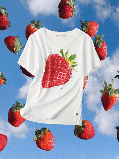 Summer Fruit Printed Loose T-Shirt【s0000009137】