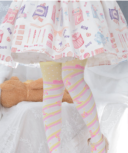 Roji roji - Little Candy Cotton Lolita Knee Socks