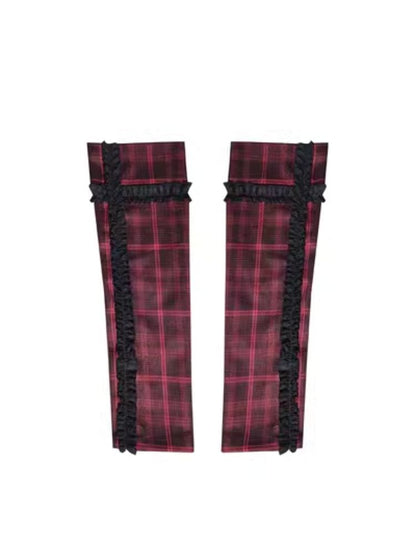 Red and Black Plaid Sleeve【s0000004940】