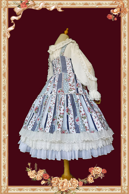 Infanta - Strawberry Plaid - Sweet Lolita JSK Dress