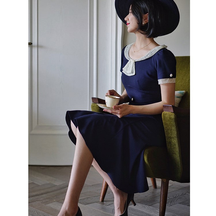 French concession vintage dress