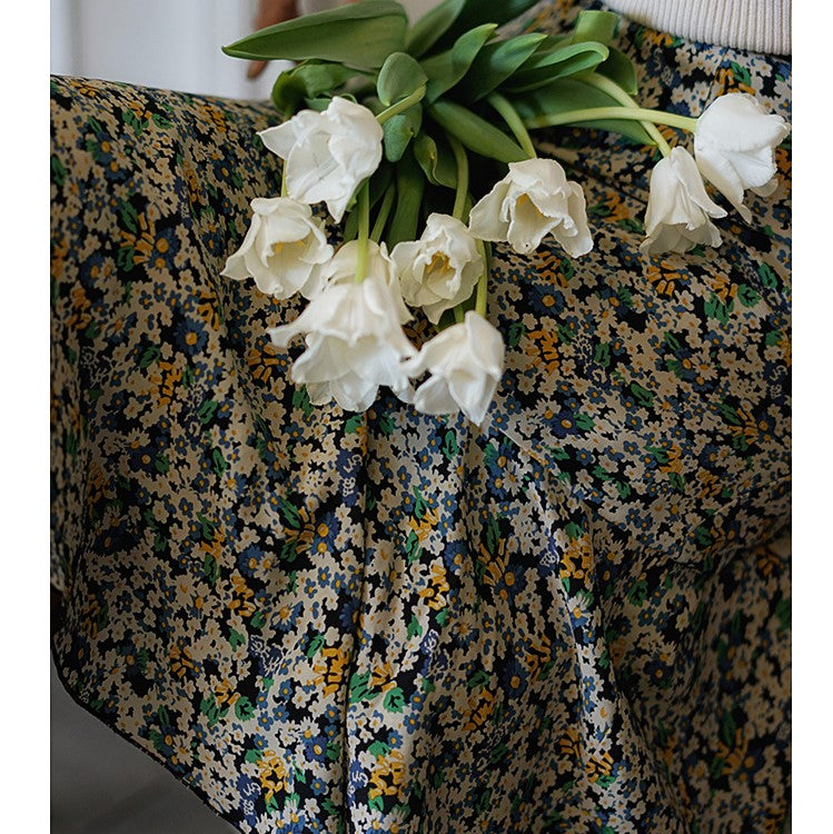 Vintage skirt dripping with flower drops