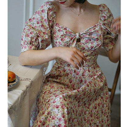 Flower field vintage dress