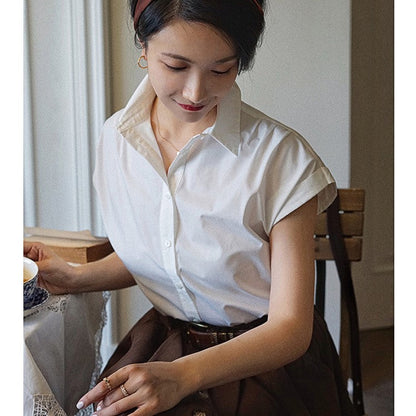 Western lady's vintage white blouse