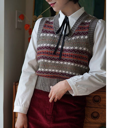 Nordic Fair Isle Pattern Vest