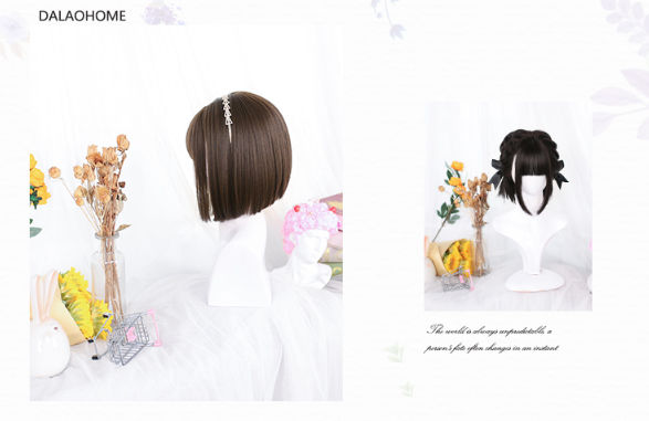 Dalao Home - Lolita 30cm Japanese BOBO JK Wig